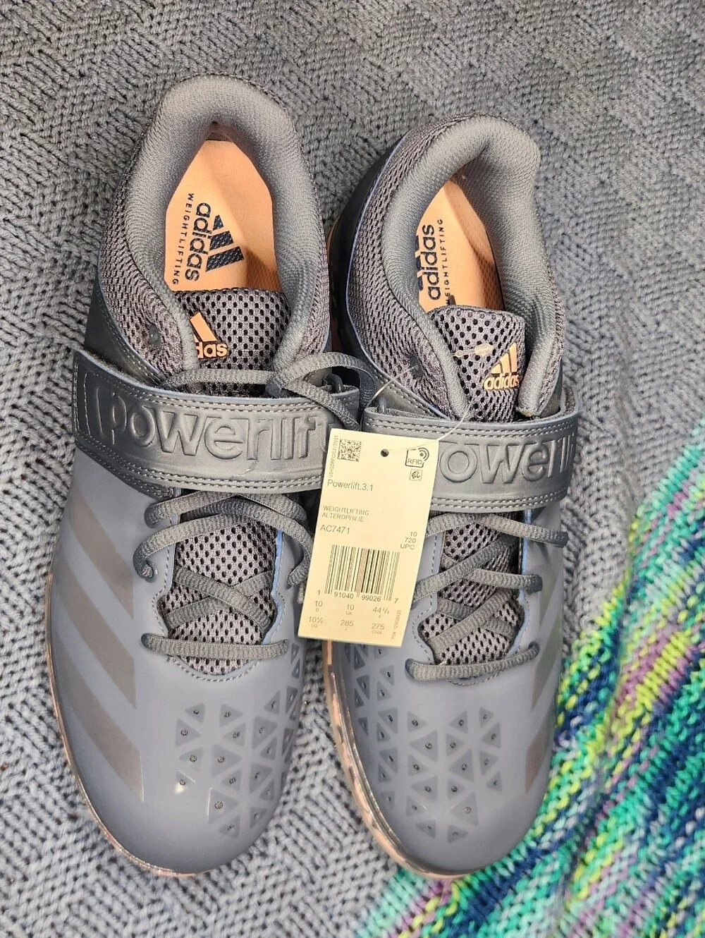 Adidas Powerlift Mens Size 10 Gray Training Sneakers